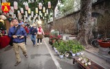 Phố bích họa Phùng Hưng ngập tràn không khí Tết cổ truyền